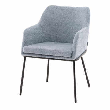 Стул с подлокотниками Кози new ткань букле синий