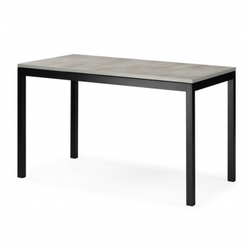 Деревянный стол Жаклин 120(170)x68 раздвижной лдсп / бетон метрополитен