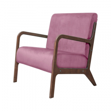 Низкое кресло Mody Pink