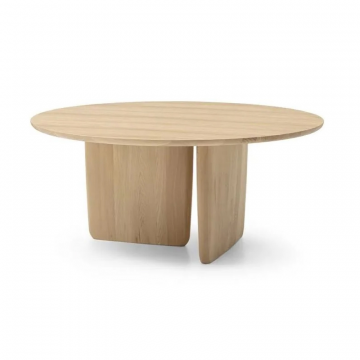 Обеденный круглый стол в шпоне дуба арт. 008.2 30D 130