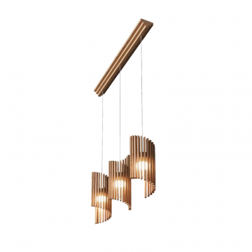 Светильник подвесной Нерта 3 / дуб