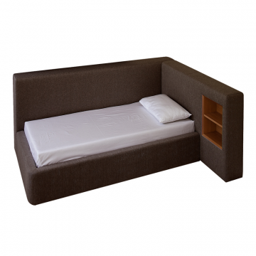 Диван-кровать Cube c нишей M (шоколад, твид)