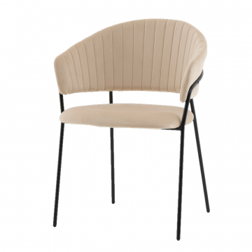 Стул Бруно NEW велюр кремовый