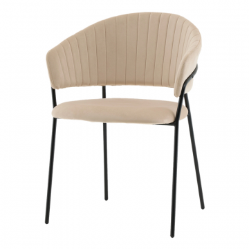 Стул Бруно NEW велюр кремовый