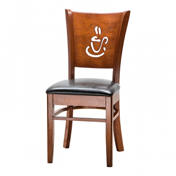 Стул обеденный DOBRIN JERRY, шоколад, чёрный