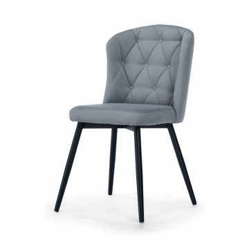 Стул на металлокаркасе Алиссум светло-серый / черный