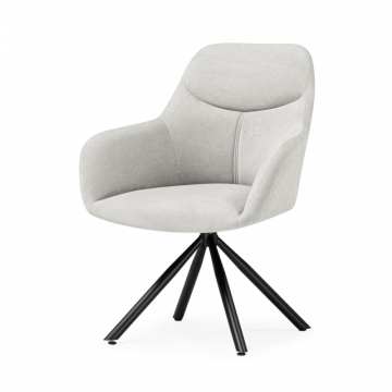 Стул на металлокаркасе Бартон 2 ткань мадера 2 / черный матовый