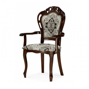 Кресло Bronte муса чёрная вишня / патина