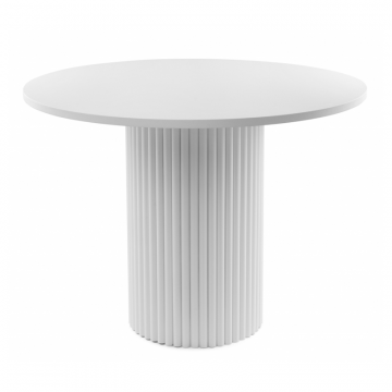 Деревянный стол Барел 90 белый / белый