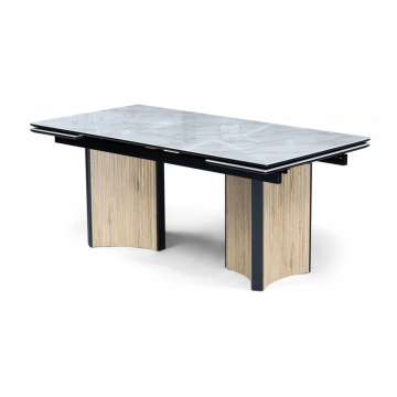 Керамический стол Саливан 180x90 carla larkin / дуб монтана