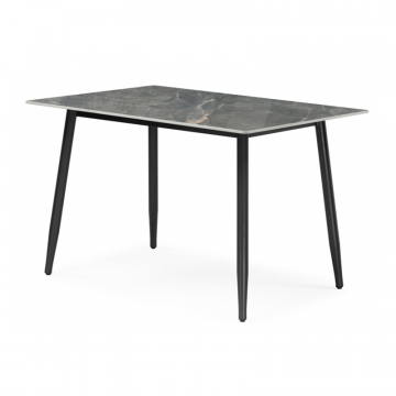 Стол Rion 120 серый мрамор / черный