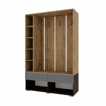 Готовая прихожая Роут венге / дуб вотан / графит софт