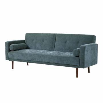 Раскладной 3-местный диван в обивке из шенилла Tuske  3 мест. синий