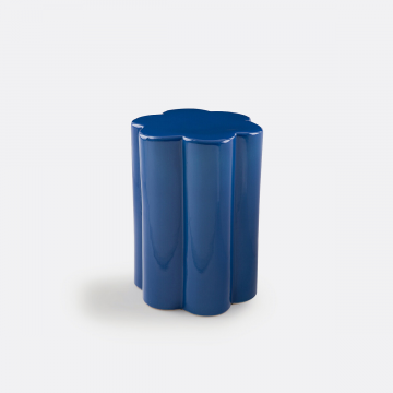 Стол журнальный в форме цветка из керамики Jelly  единый размер синий