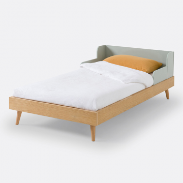 Кровать детская с кроватным основанием Augusto  90 x 190 см каштановый