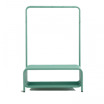 Скамья-гардероб из стали Tubi зеленый