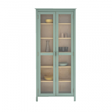 Сервант из массива сосны со стеклом Alvina