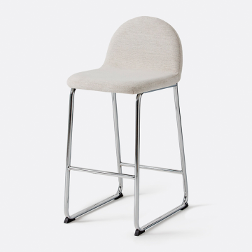 Барный стул ножки из хромированного металла Marsso  единый размер бежевый