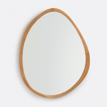 Зеркало органичной формы 89 x 71 см Astia  единый размер бежевый