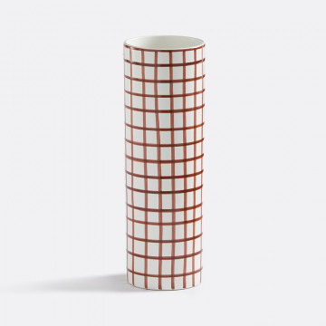 Ваза керамическая высота 25 см Adamo  единый размер каштановый