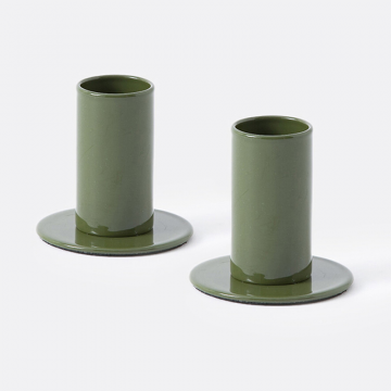 Набор из двух подсвечников Abby  единый размер зеленый