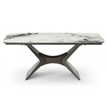 Стол раскладной Richard 160-240, светлая керамика/серый