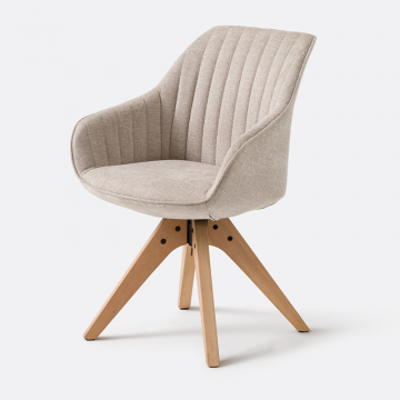 Вращающееся офисное кресло Jimi  единый размер бежевый