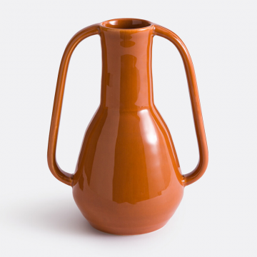 Ваза из керамики В24 см Tivano  единый размер оранжевый