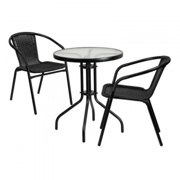 Комплект мебели Асоль LRC03/LRT02-D60 Black (2+1)