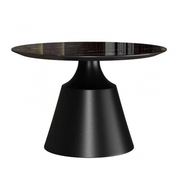 Журнальный стол Lucas 60, керамика глянцевая, черная