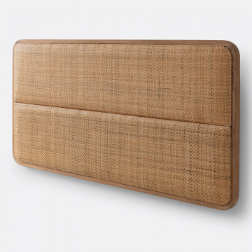 Изголовье кроватное из плетеного ротанга Amara  единый размер бежевый