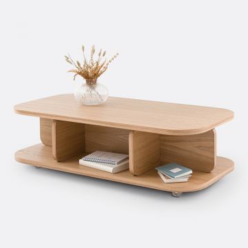 Стол журнальный на колесиках Riteni  единый размер бежевый