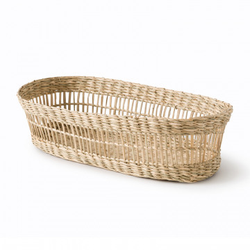 Корзинка для хлеба из плетеных высушенных трав Onisha  единый размер бежевый