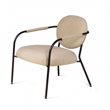 Лаунж кресло EGO, велюр бежевый