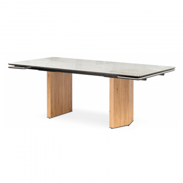 Керамический стол Монерон 200x100 brecha crema elegance / дуб монтана