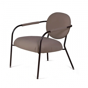 Лаунж кресло EGO, велюр коричневый