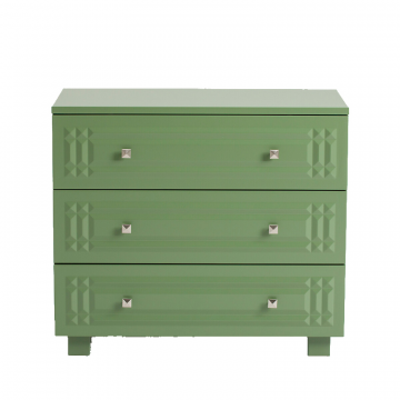 Комод с 3 ящиками Treda зеленый