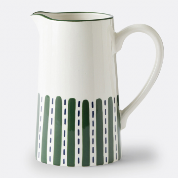 Графин из фаянса с принтом Riveri  единый размер зеленый