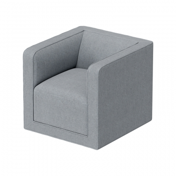 Кресло Cube (серый, твид)
