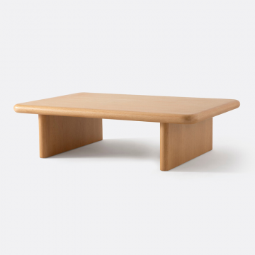 Кофейный столик шпон дуба Curva  единый размер каштановый