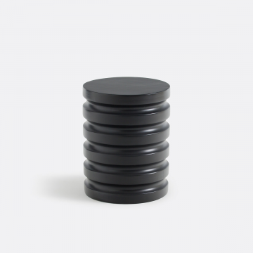 Придиванный столик из дерева манго Kerros  единый размер черный