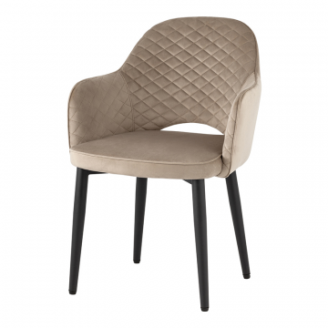 Стул Венера диамант велюр шампань