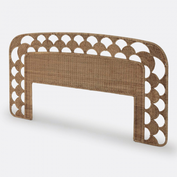 Изголовье кроватное из плетеного ротанга Palma  единый размер бежевый