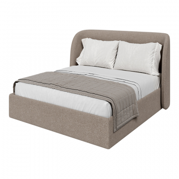 Кровать двуспальная Classic 180 см (бежевый, букле)