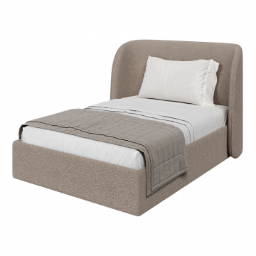 Кровать двуспальная Classic 140 см (бежевый, букле)