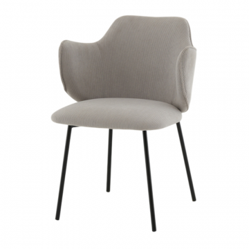 Стул Джиннет велюр светло-серый