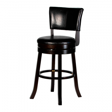 Вращающийся полубарный стул DOBRIN JOHN COUNTER, капучино, черный