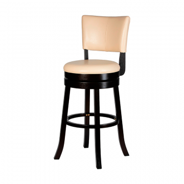 Вращающийся полубарный стул DOBRIN JOHN COUNTER, капучино, кремовый