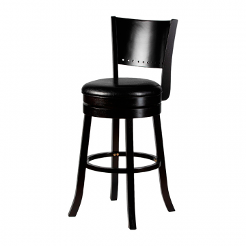 Вращающийся полубарный стул DOBRIN TONY COUNTER, капучино, черный