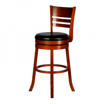 Вращающийся полубарный стул DOBRIN WILLIAM COUNTER, шоколад, черный